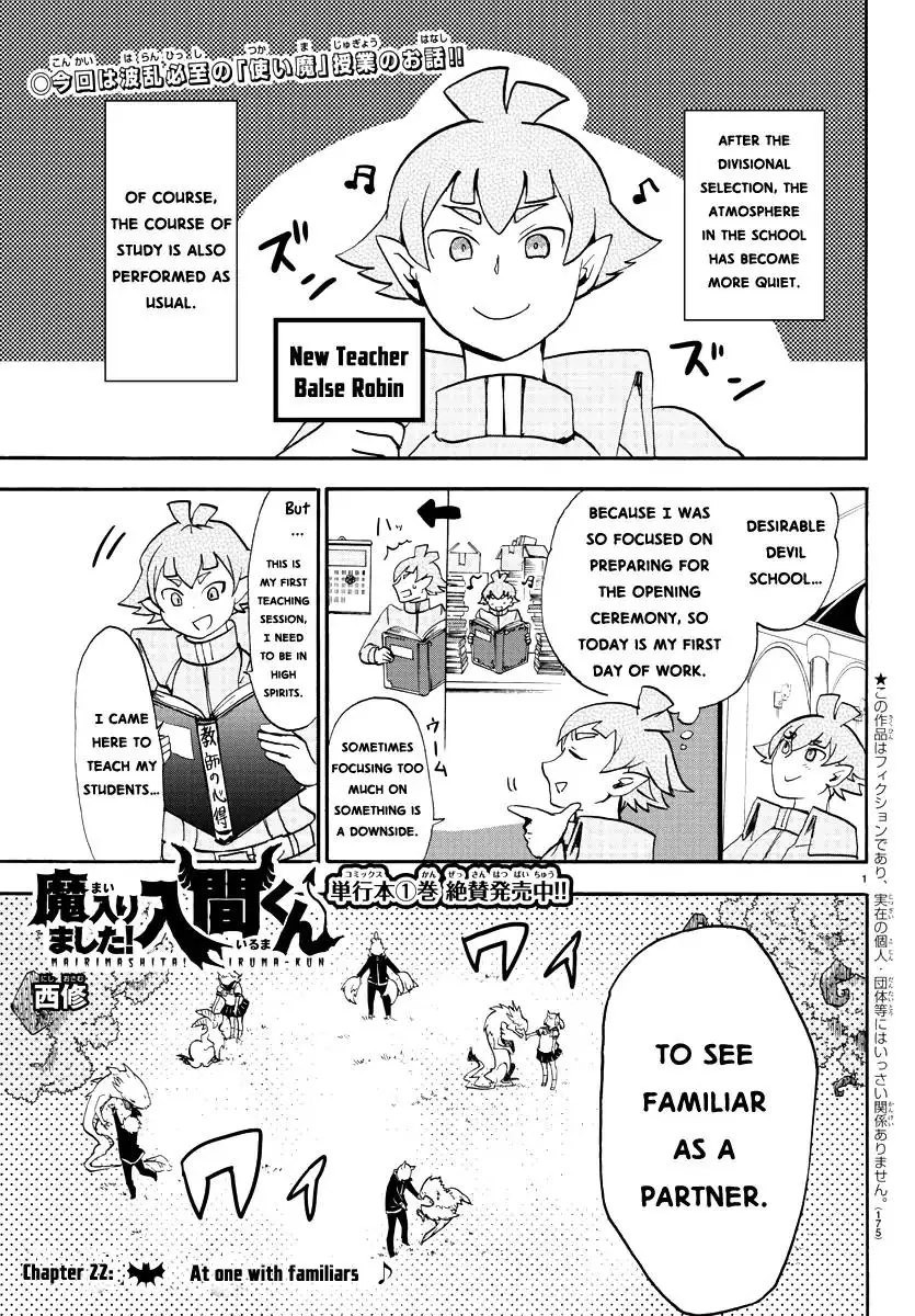Mairimashita! Iruma-kun - 22 page 1