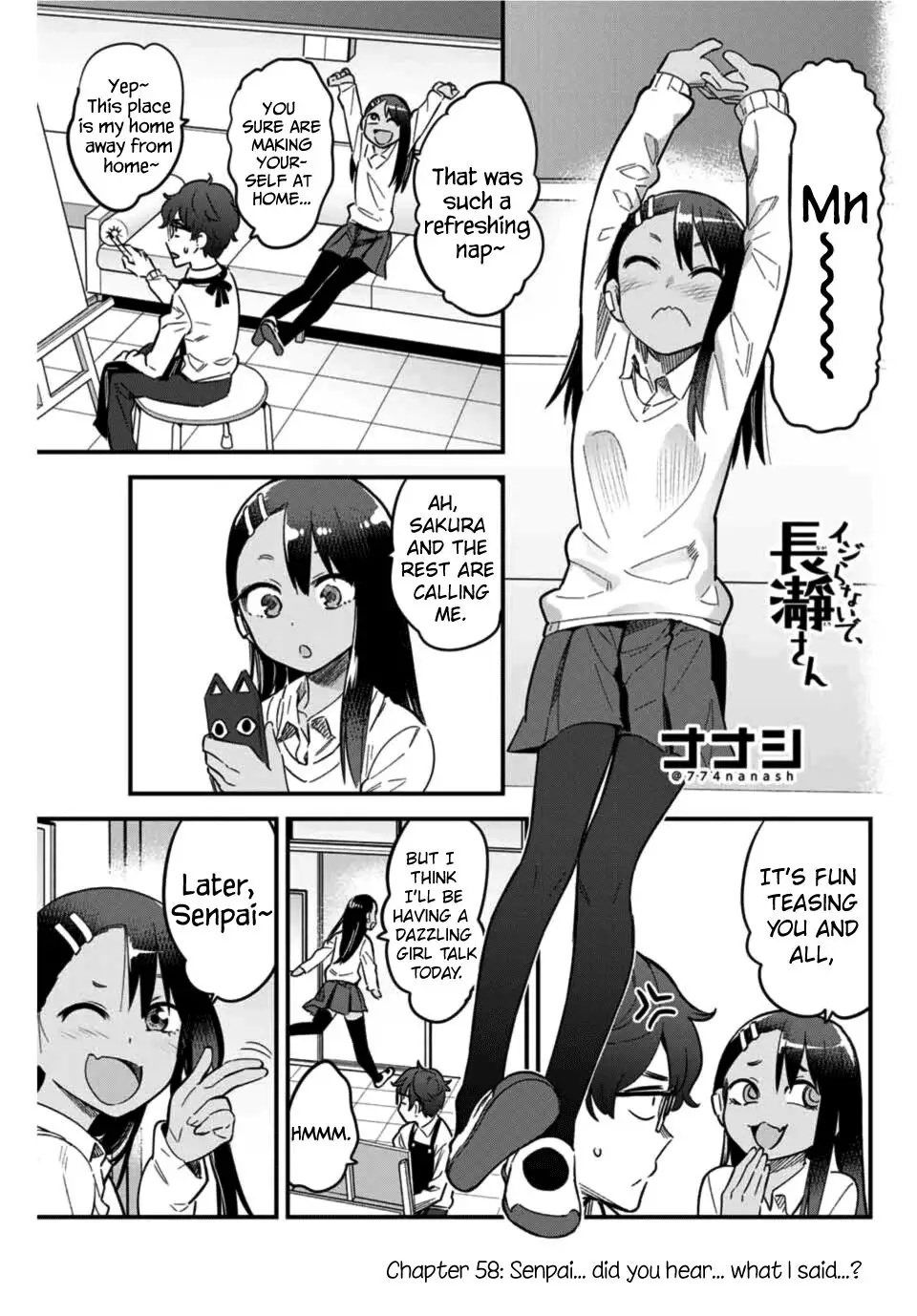 Please don't bully me, Nagatoro - 58 page 1