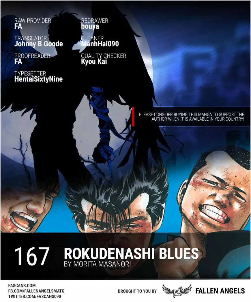 Rokudenashi Blues - 167 page 1