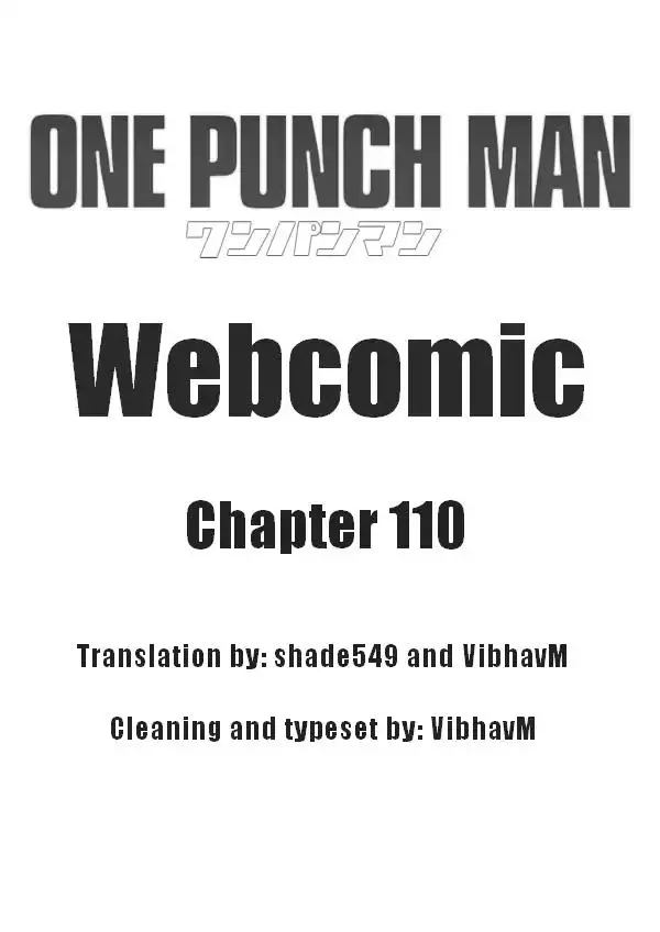 Onepunch-Man (ONE) - 110 page 0