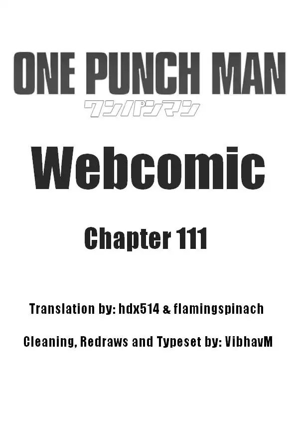 Onepunch-Man (ONE) - 111 page 0