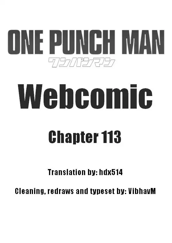 Onepunch-Man (ONE) - 113 page 0