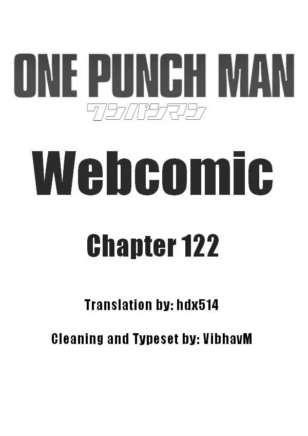 Onepunch-Man (ONE) - 122 page 1