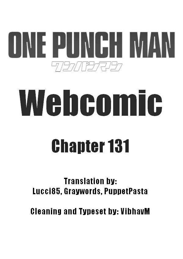 Onepunch-Man (ONE) - 131 page 1