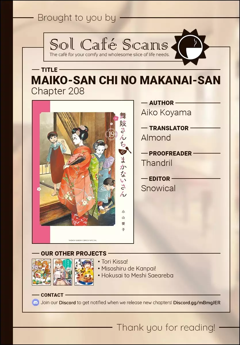 Maiko-San Chi No Makanai-San - 208 page 11-9bc57948