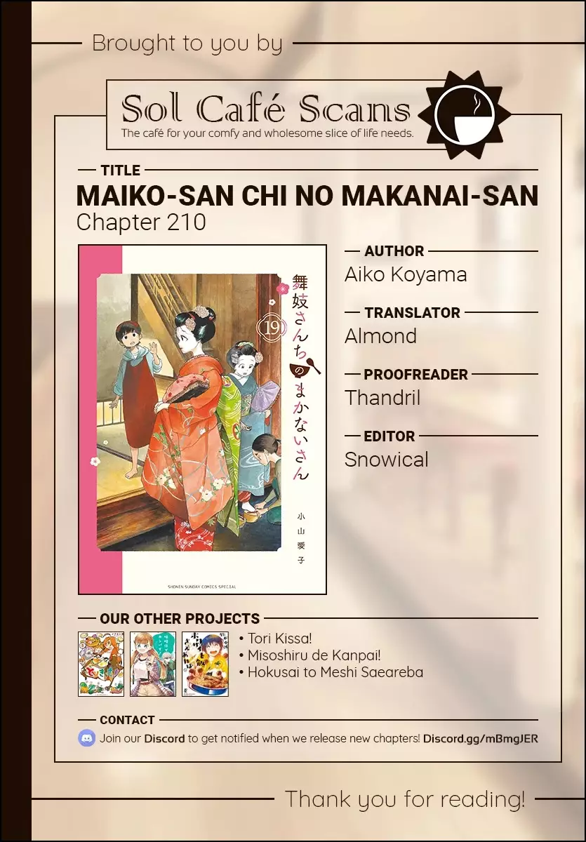 Maiko-San Chi No Makanai-San - 210 page 11-ab7d766c