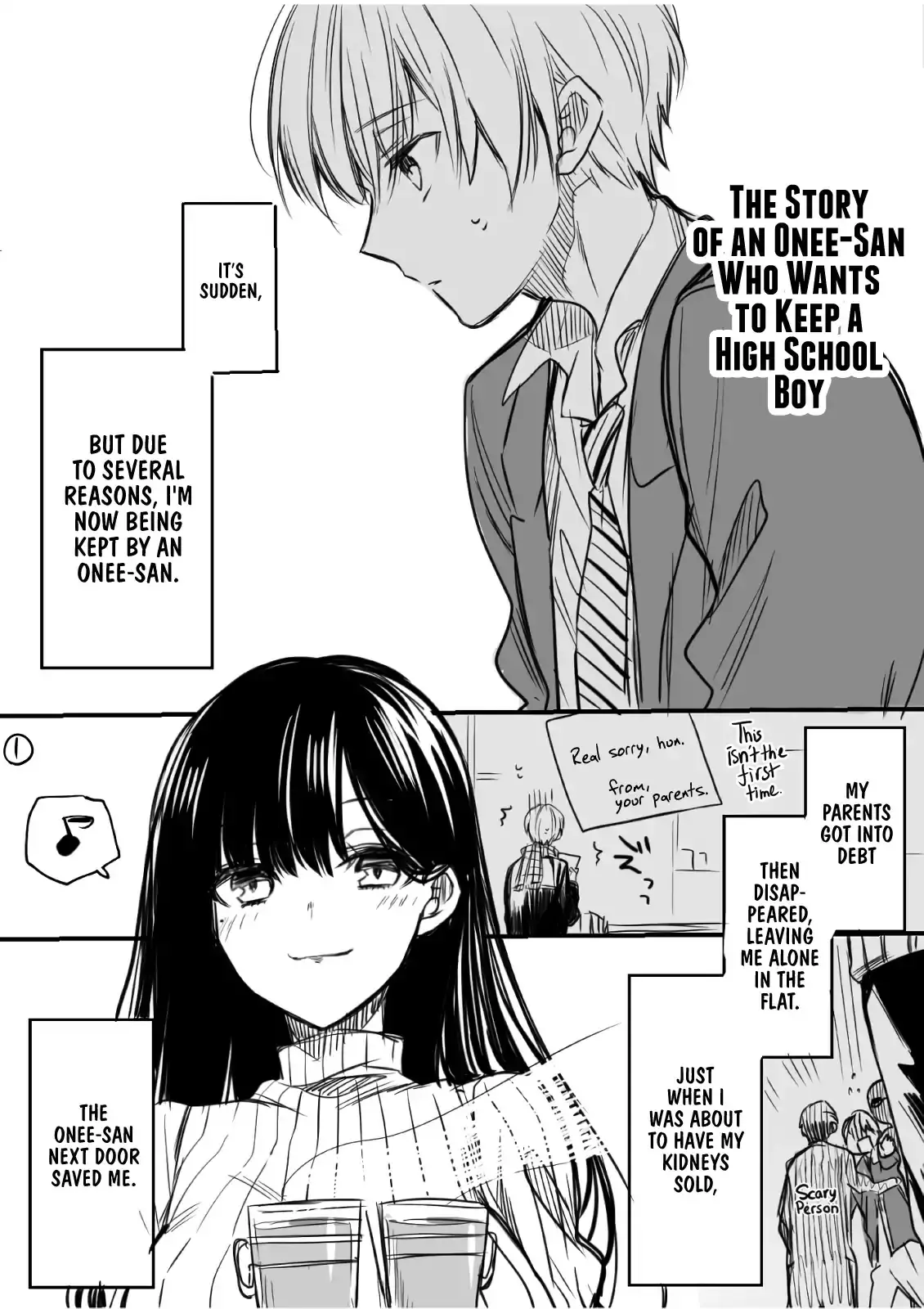 The Story Of An Onee-San Who Wants To Keep A High School Boy - 1 page 1