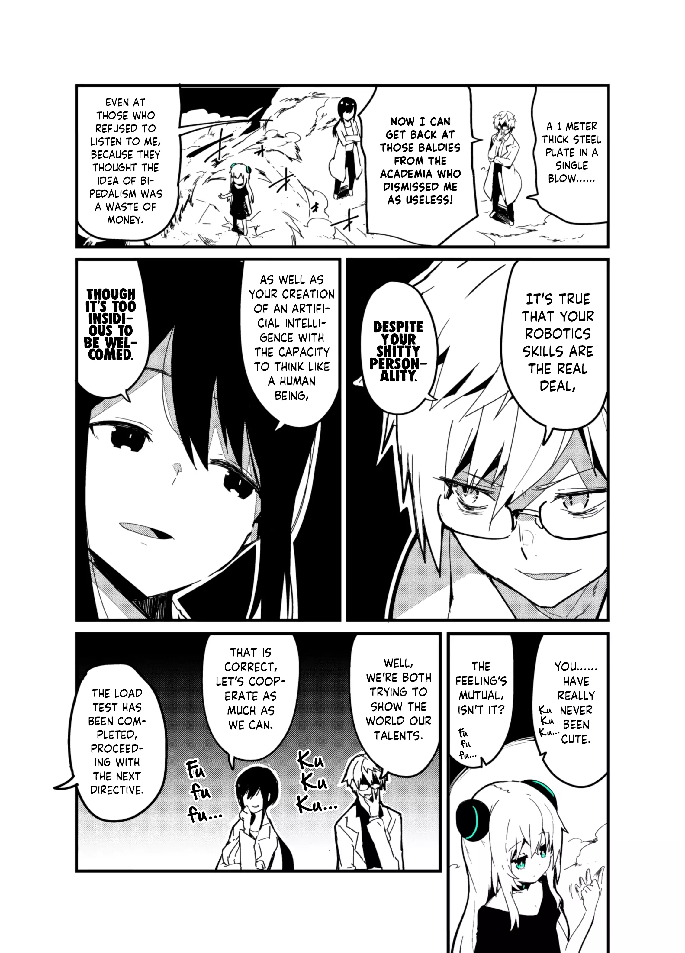 A Manga Where Genius Scientists Have Created The Greatest Robot Ever - 1 page 2