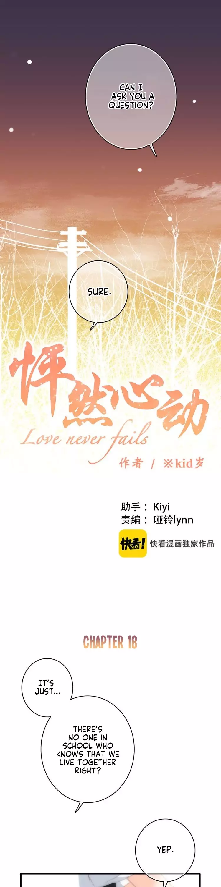 Love Never Fails - 18 page 1