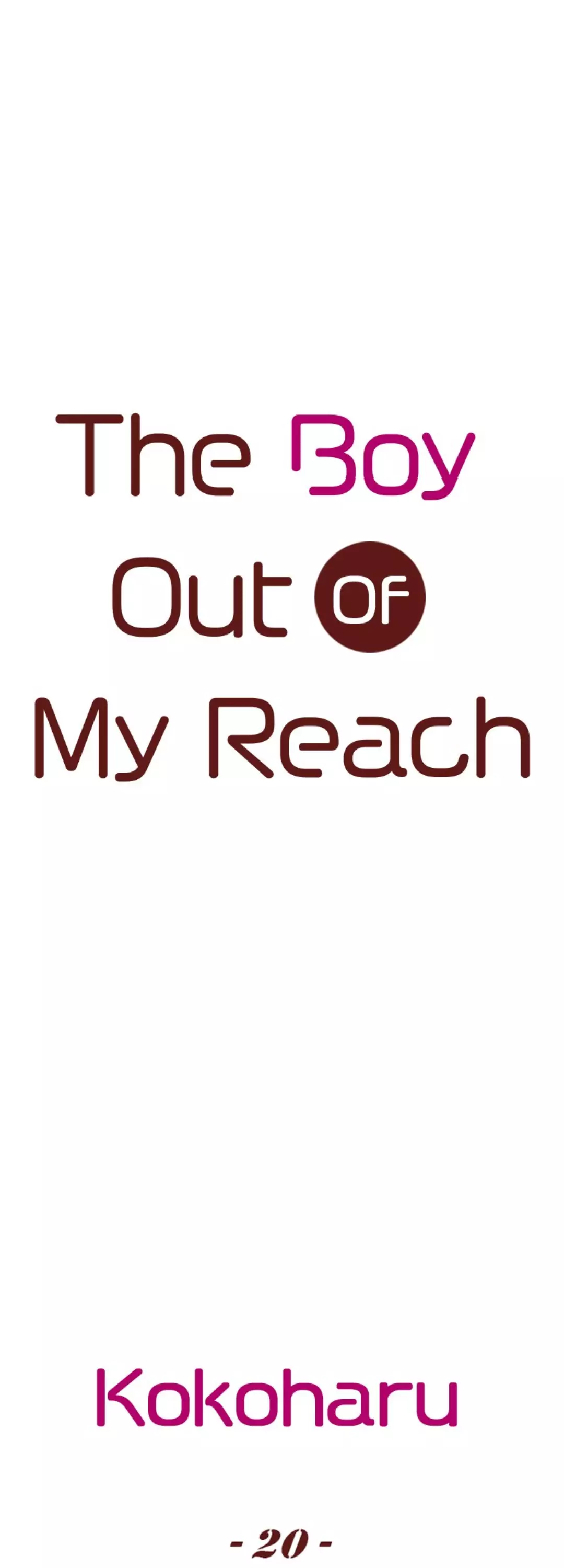 The Boy Out Of My Reach - 20 page 1