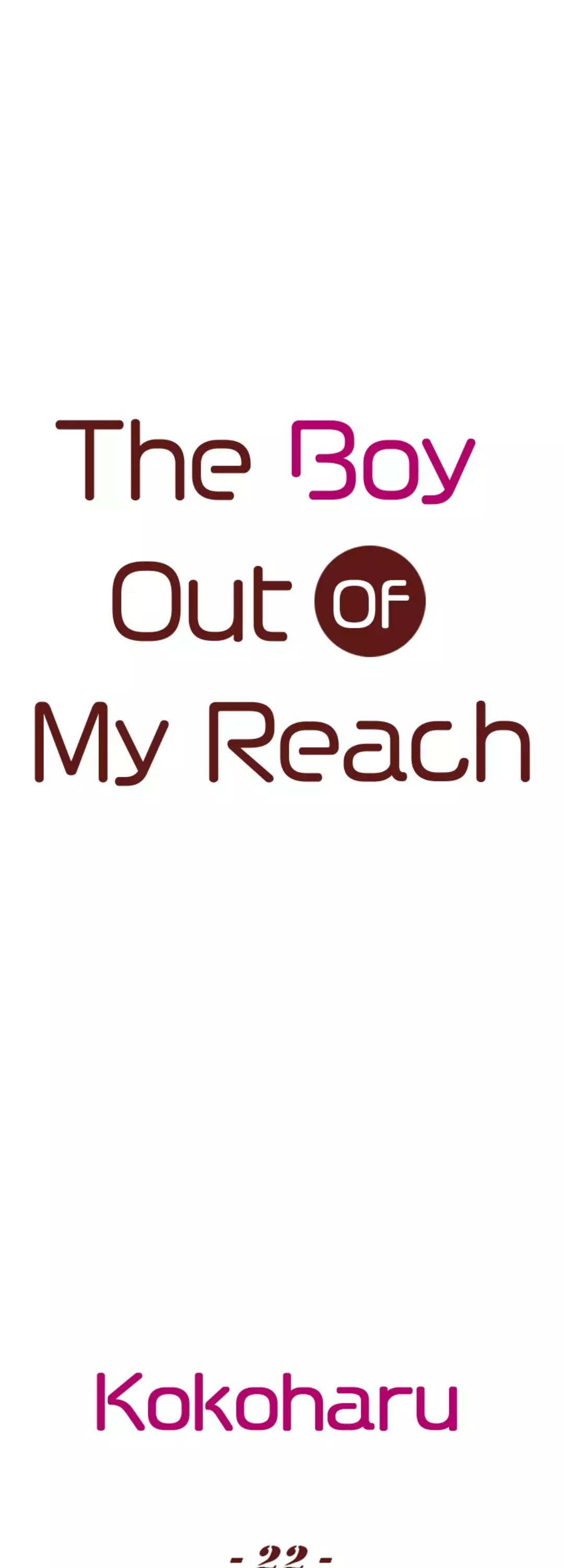 The Boy Out Of My Reach - 22 page 1