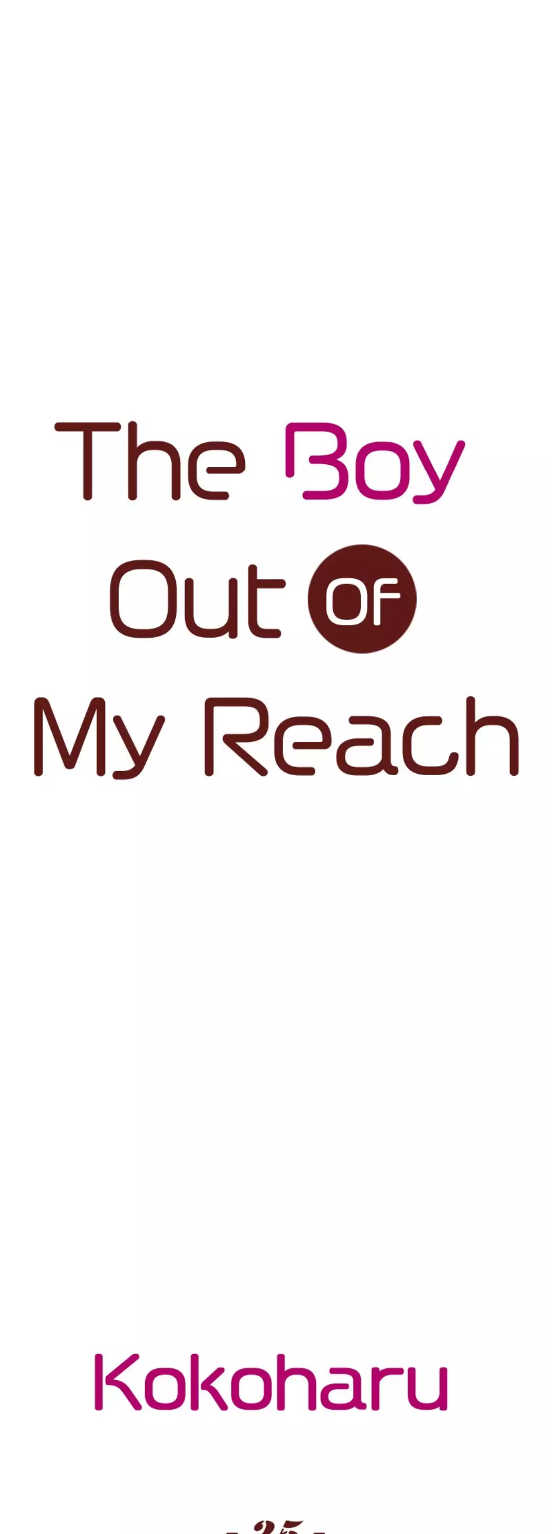 The Boy Out Of My Reach - 25 page 1