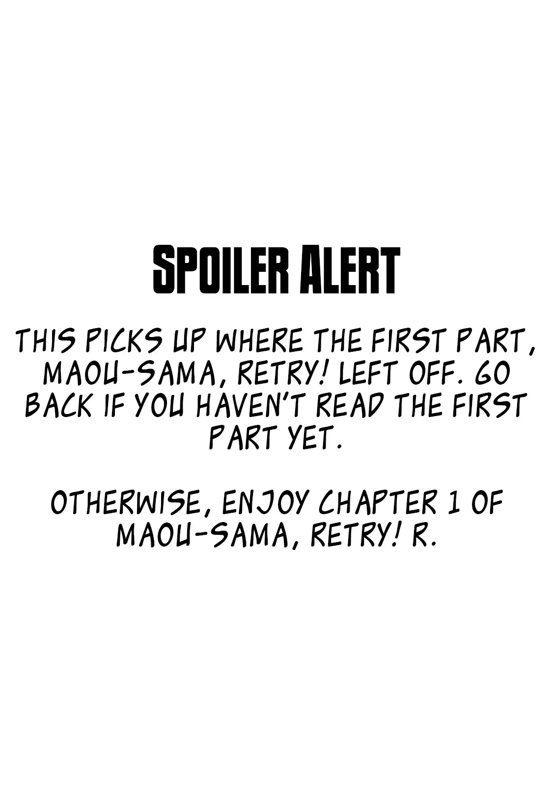 Read Maou-Sama, Retry! R Chapter 14 on Mangakakalot