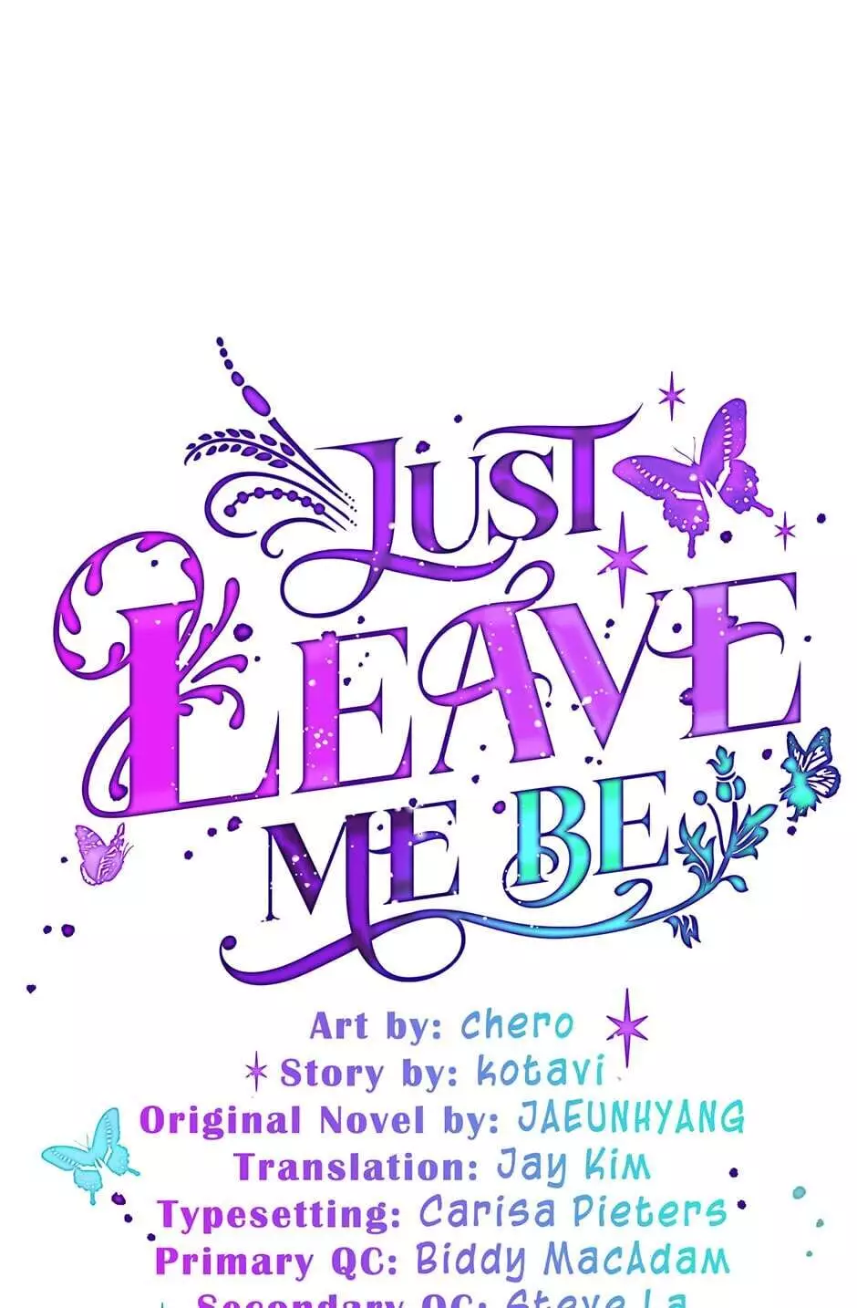 Just Leave Me Be - 45 page 1