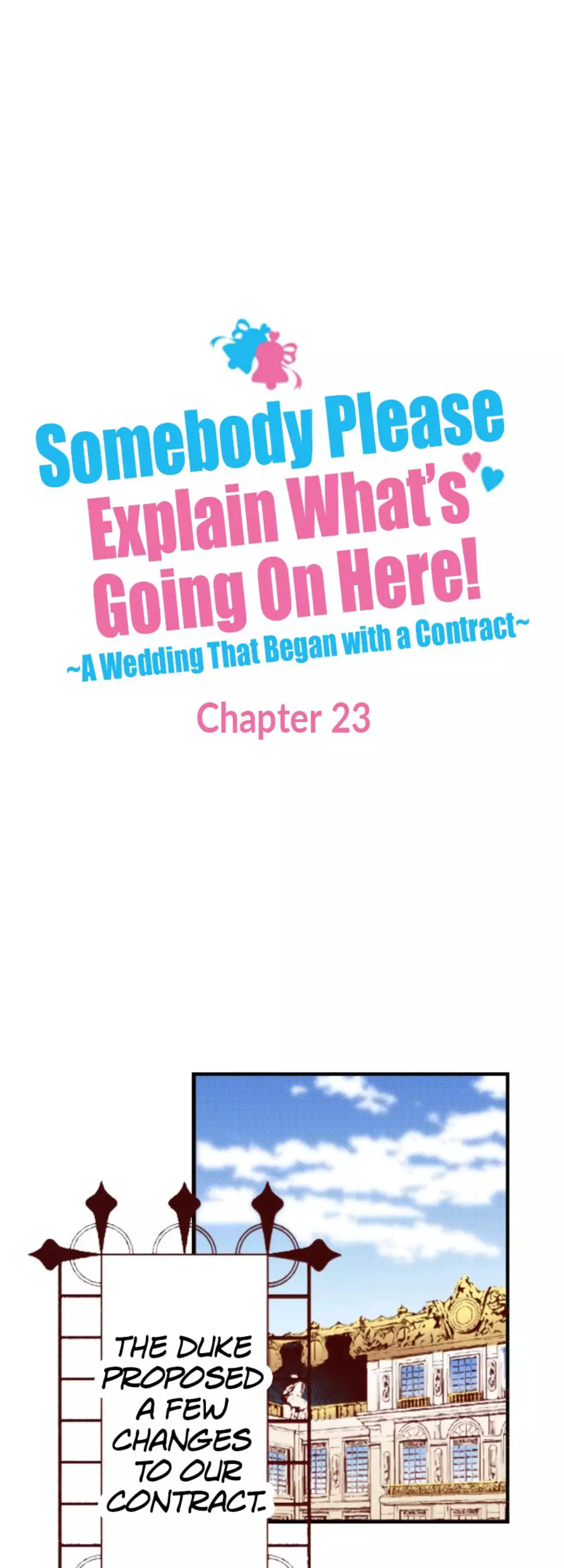 Somebody Please Explain What’S Going On Here! ~A Wedding That Began With A Contract~ - 23 page 1