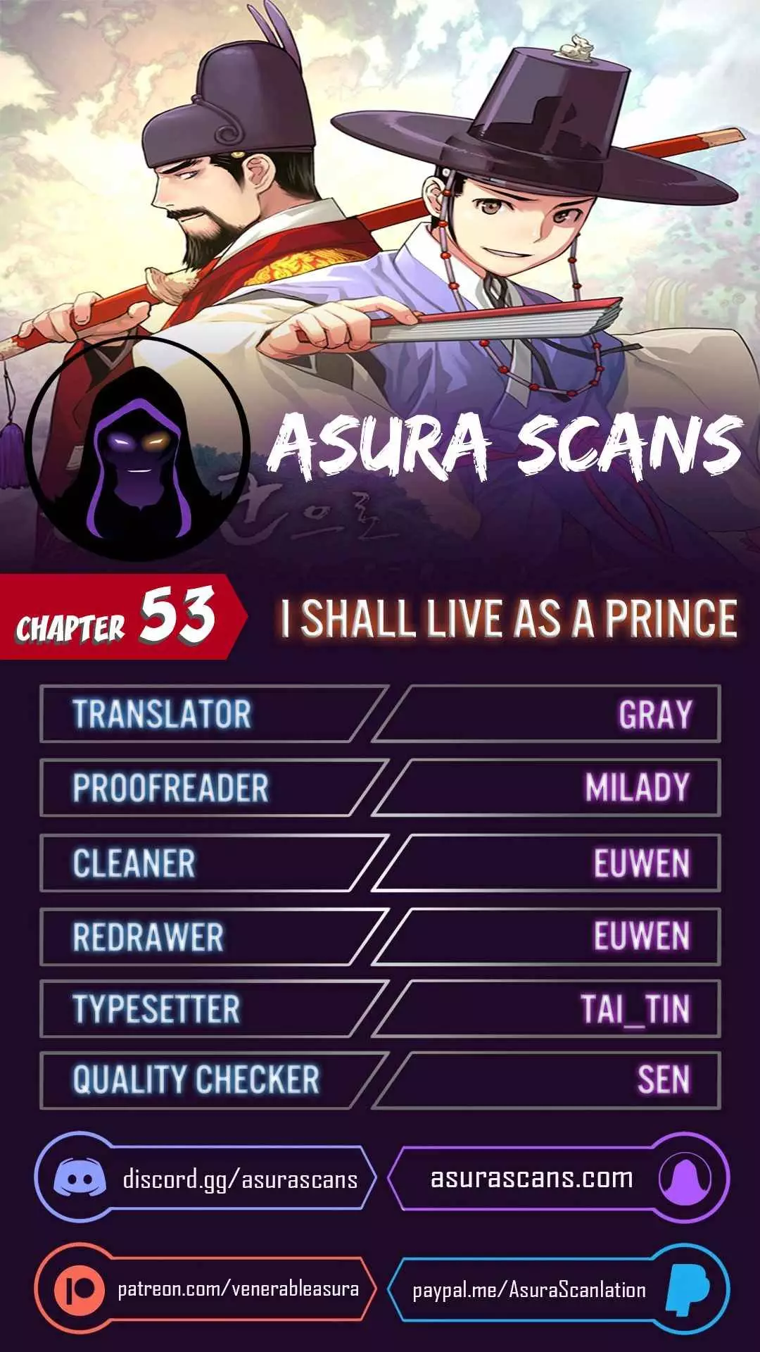 I Shall Live As A Prince - 53 page 1