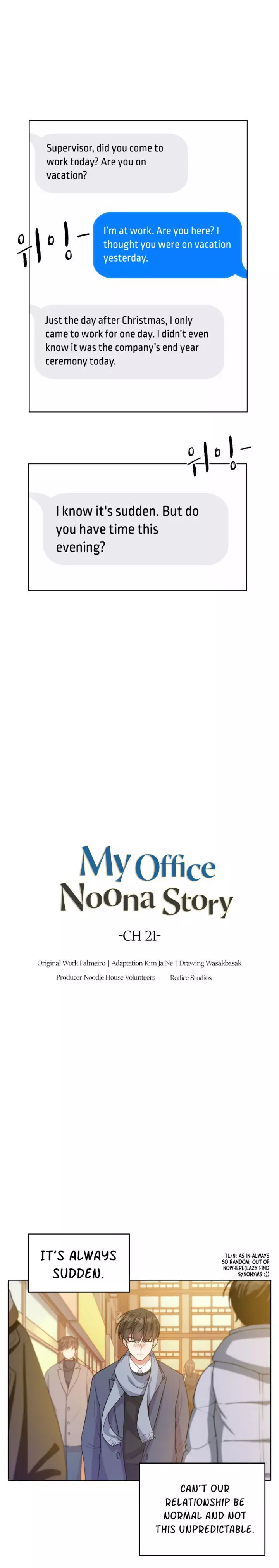 My Office Noona’S Story - 21 page 5