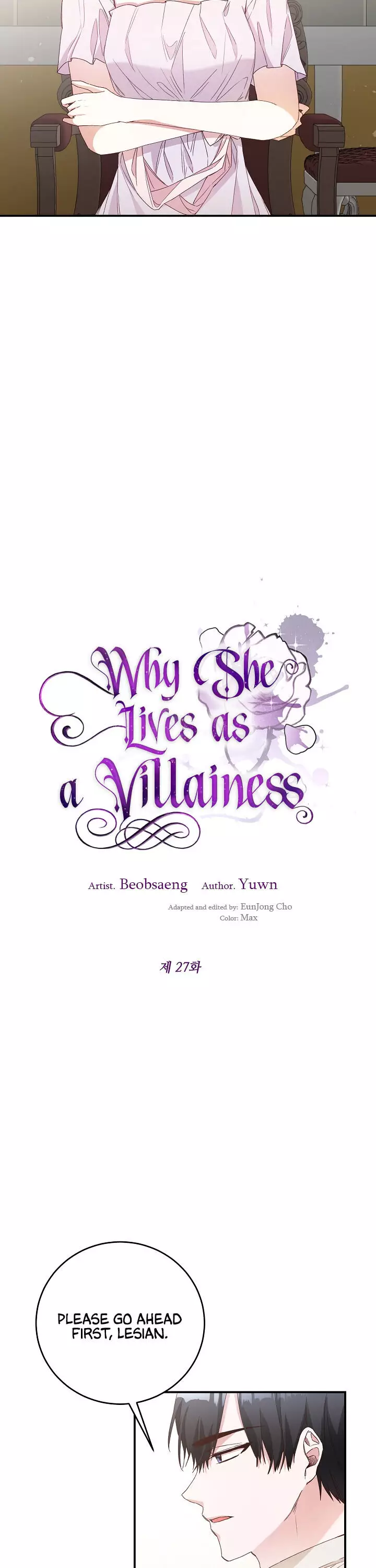 Why She Lives As A Villainess - 27 page 1