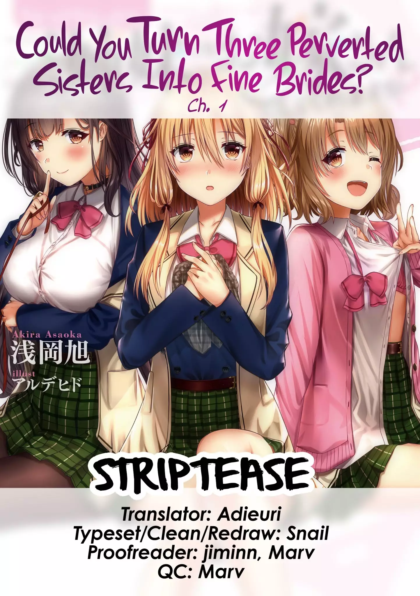 Could You Turn Three Perverted Sisters Into Fine Brides? - 1 page 1