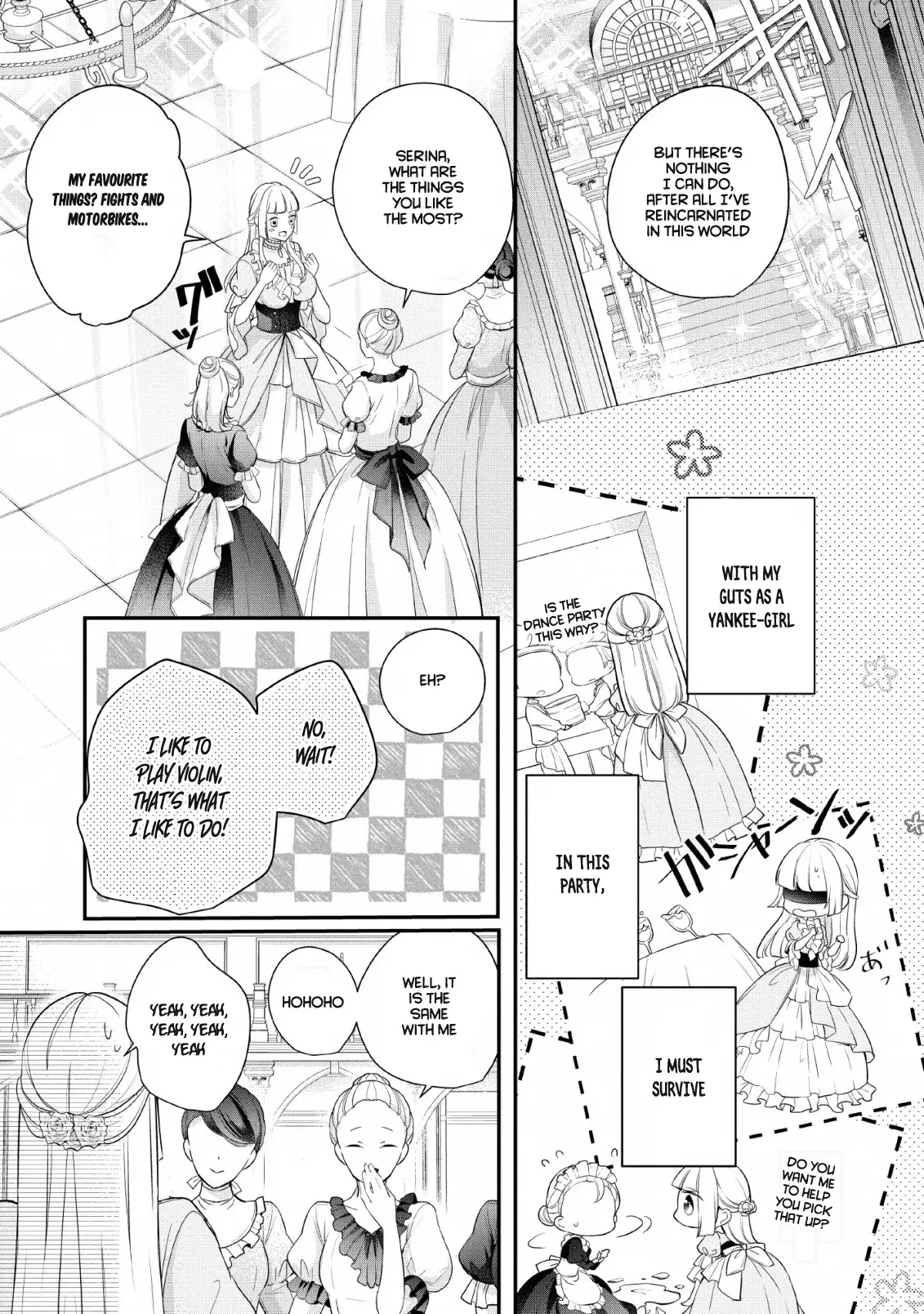 A Bellicose Lady Got Reincarnated!? ~It's An Impossibly Hard Game Where I Would Die If I Don't Fall In Love - 1 page 7