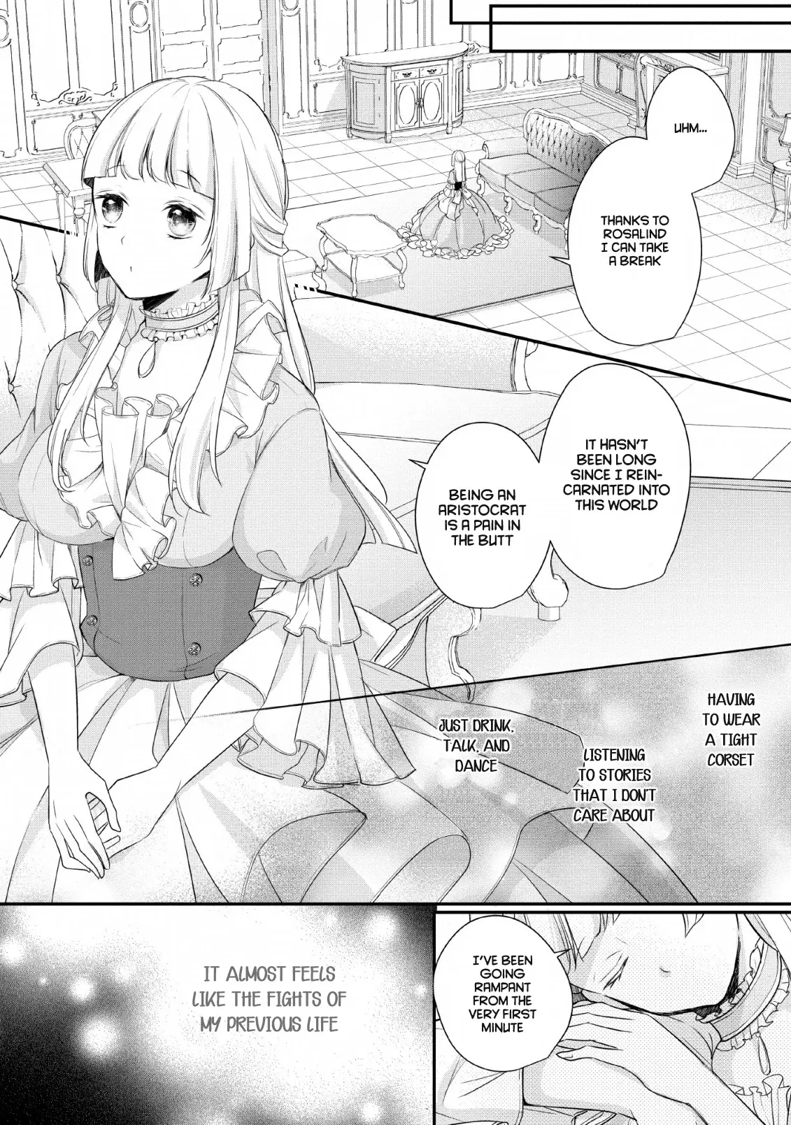 A Bellicose Lady Got Reincarnated!? ~It's An Impossibly Hard Game Where I Would Die If I Don't Fall In Love - 1 page 9