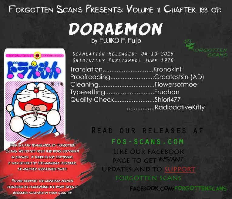 Doraemon - 188 page 1