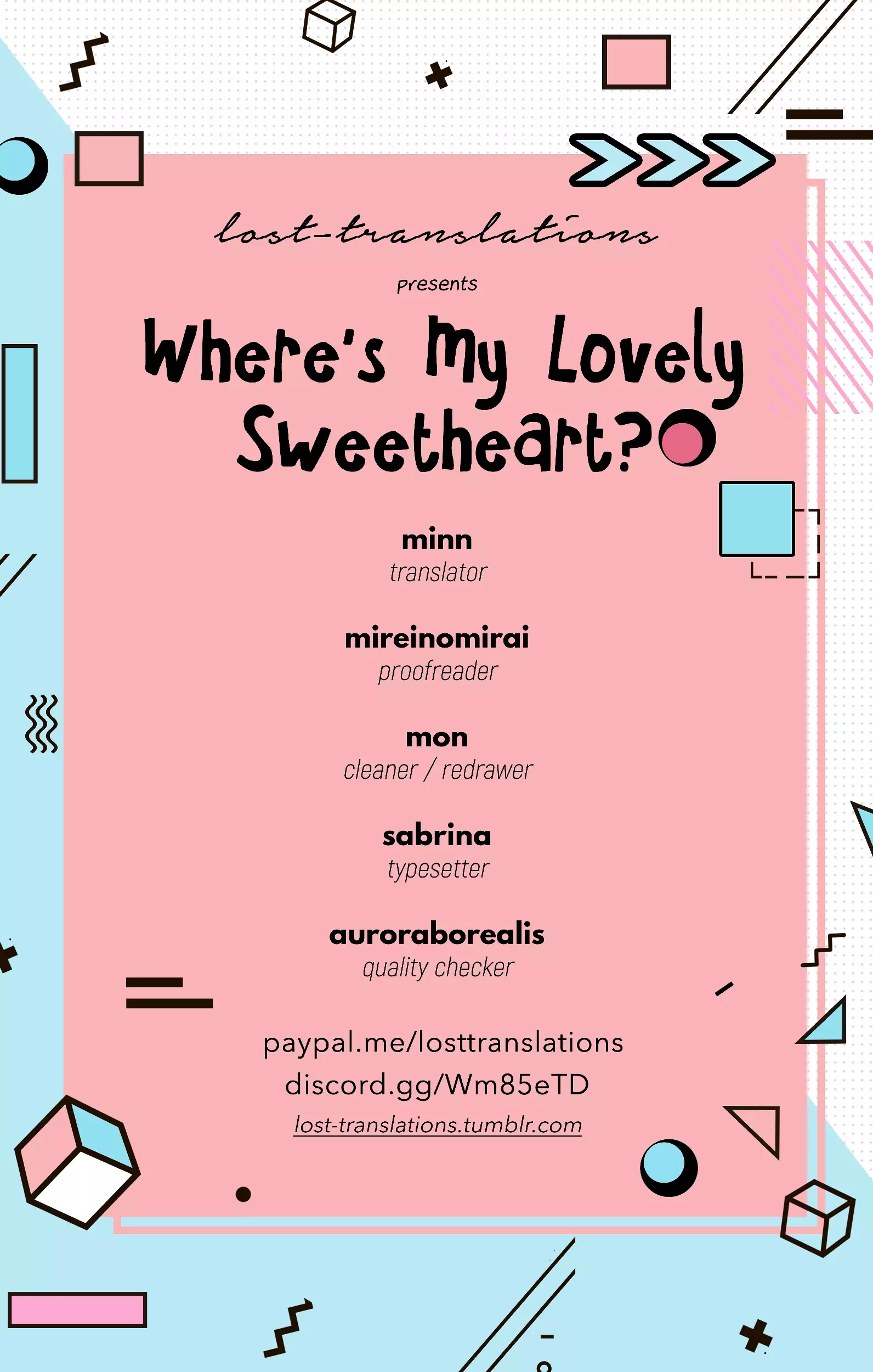 Where's My Lovely Sweetheart? - 12 page 1