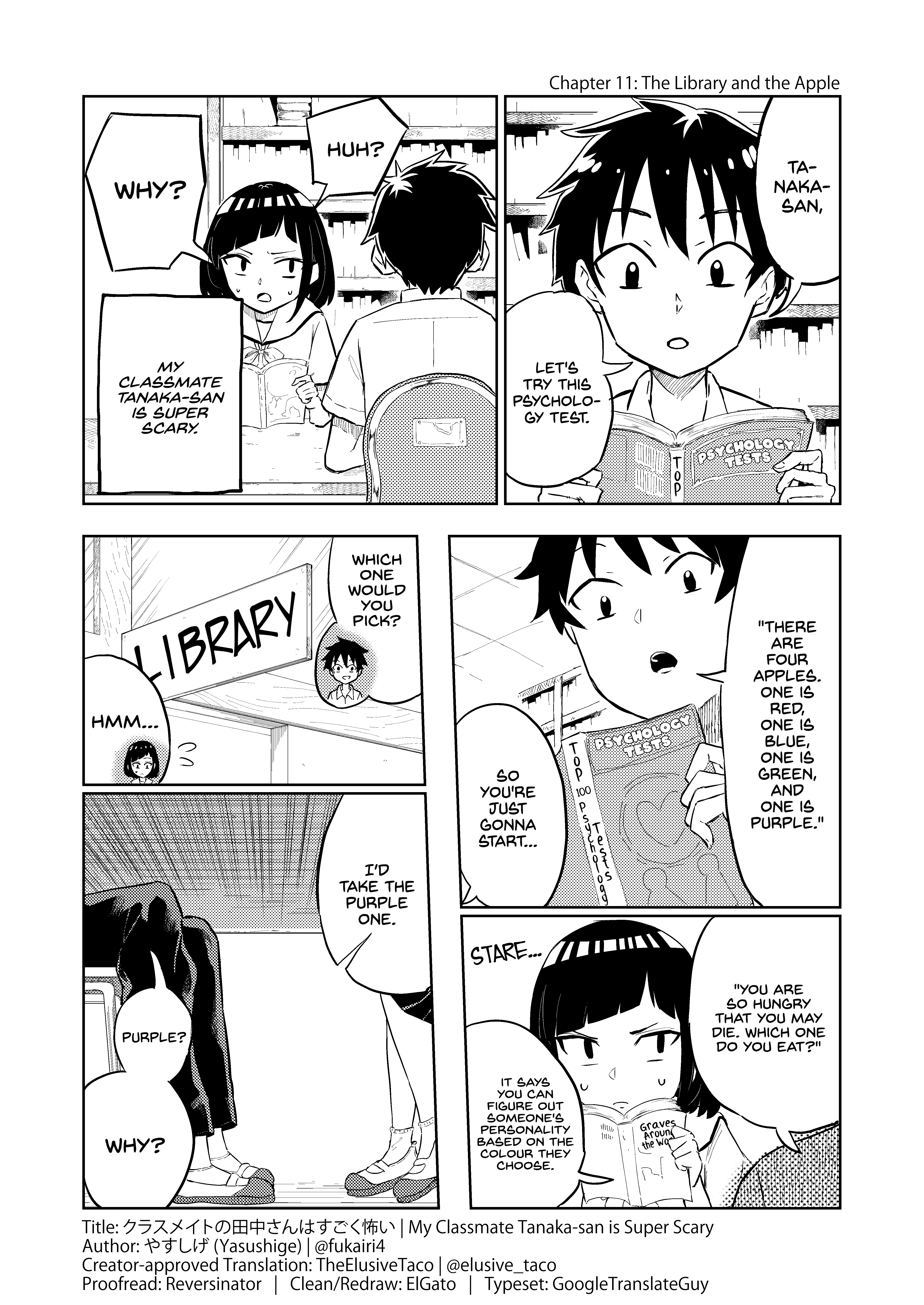 My Classmate Tanaka-San Is Super Scary - 11 page 1