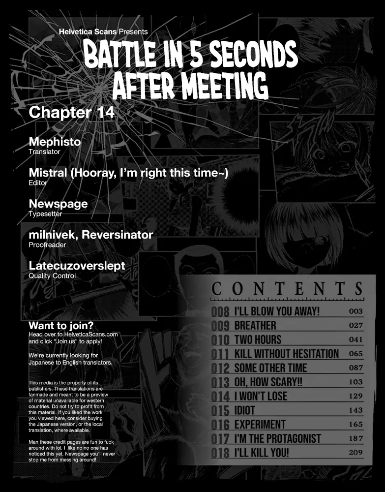 Battle In 5 Seconds After Meeting - 14 page 1