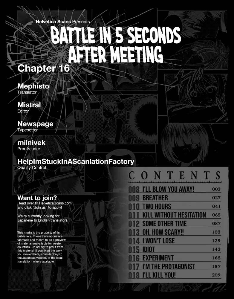 Battle In 5 Seconds After Meeting - 16 page 1