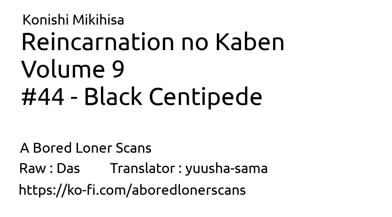 Reincarnation No Kaben - 46 page 1