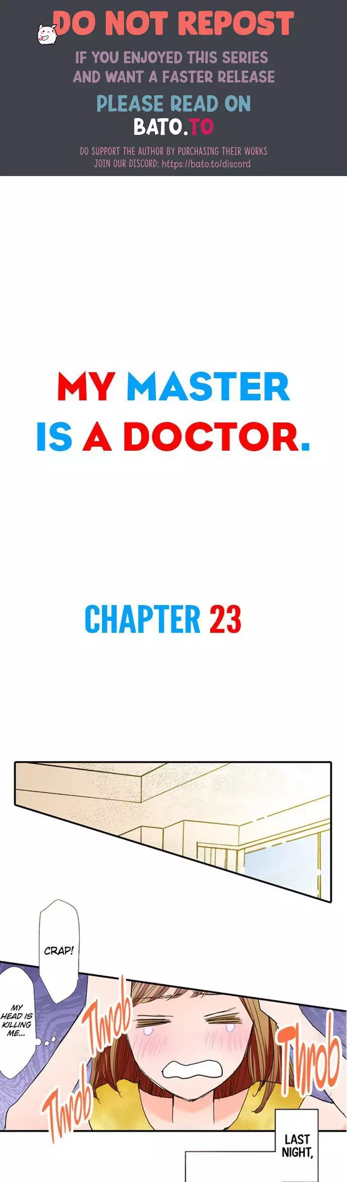 My Master Is A Doctor - 23 page 1-6feabad9