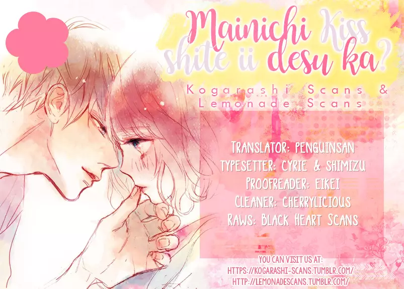 Mainichi Kiss Shite Ii Desu Ka? - 9 page 1-f8190fa5