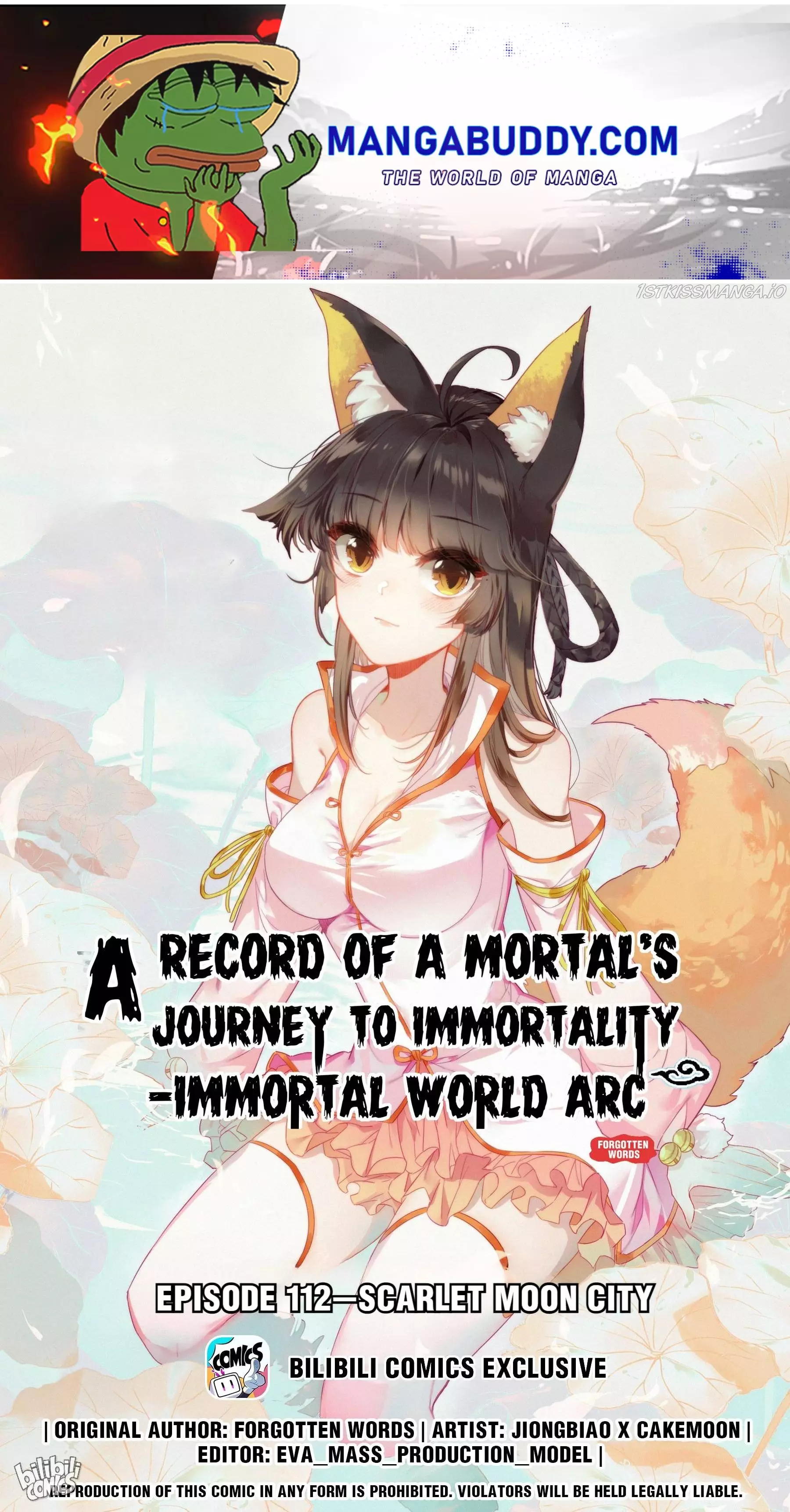 A Record Of A Mortal's Journey To Immortality—Immortal World Arc - 112 page 1-ed79e9a1