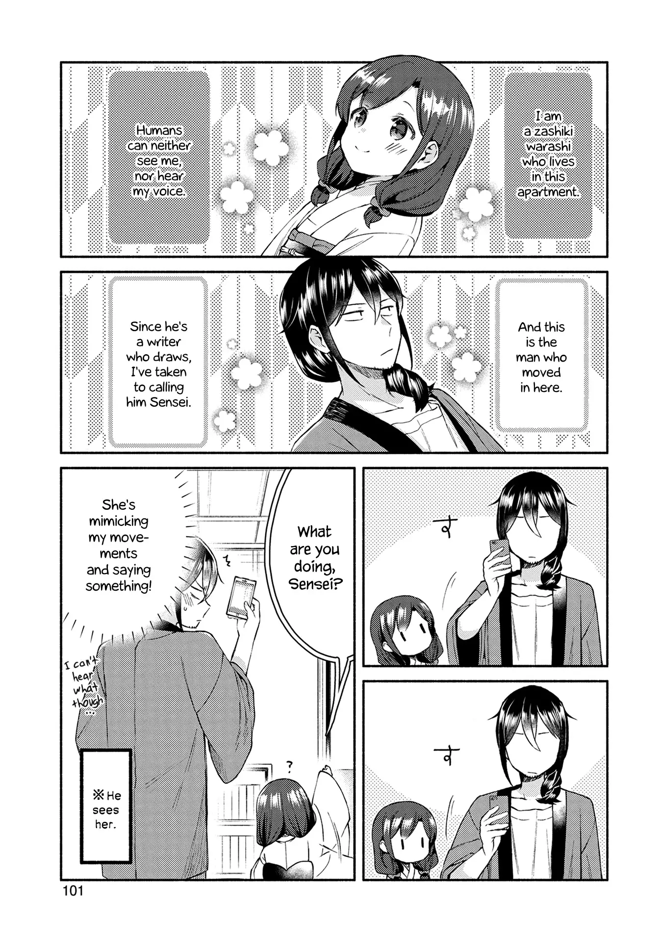 Mangaka-Sensei To Zashiki Warashi - 14 page 1-f30e6b0e