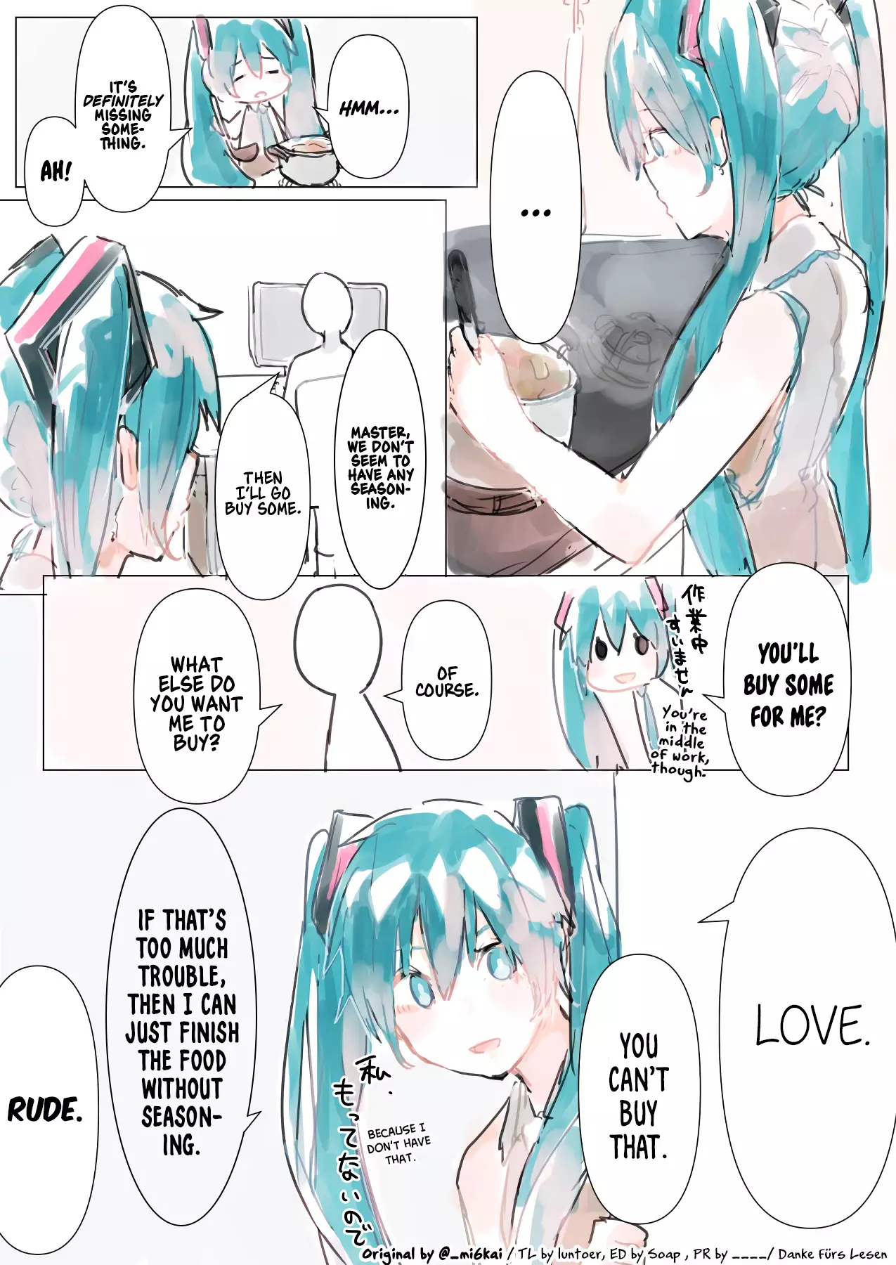The Daily Life Of Master & Hatsune Miku - 14 page 1-4a0fab87