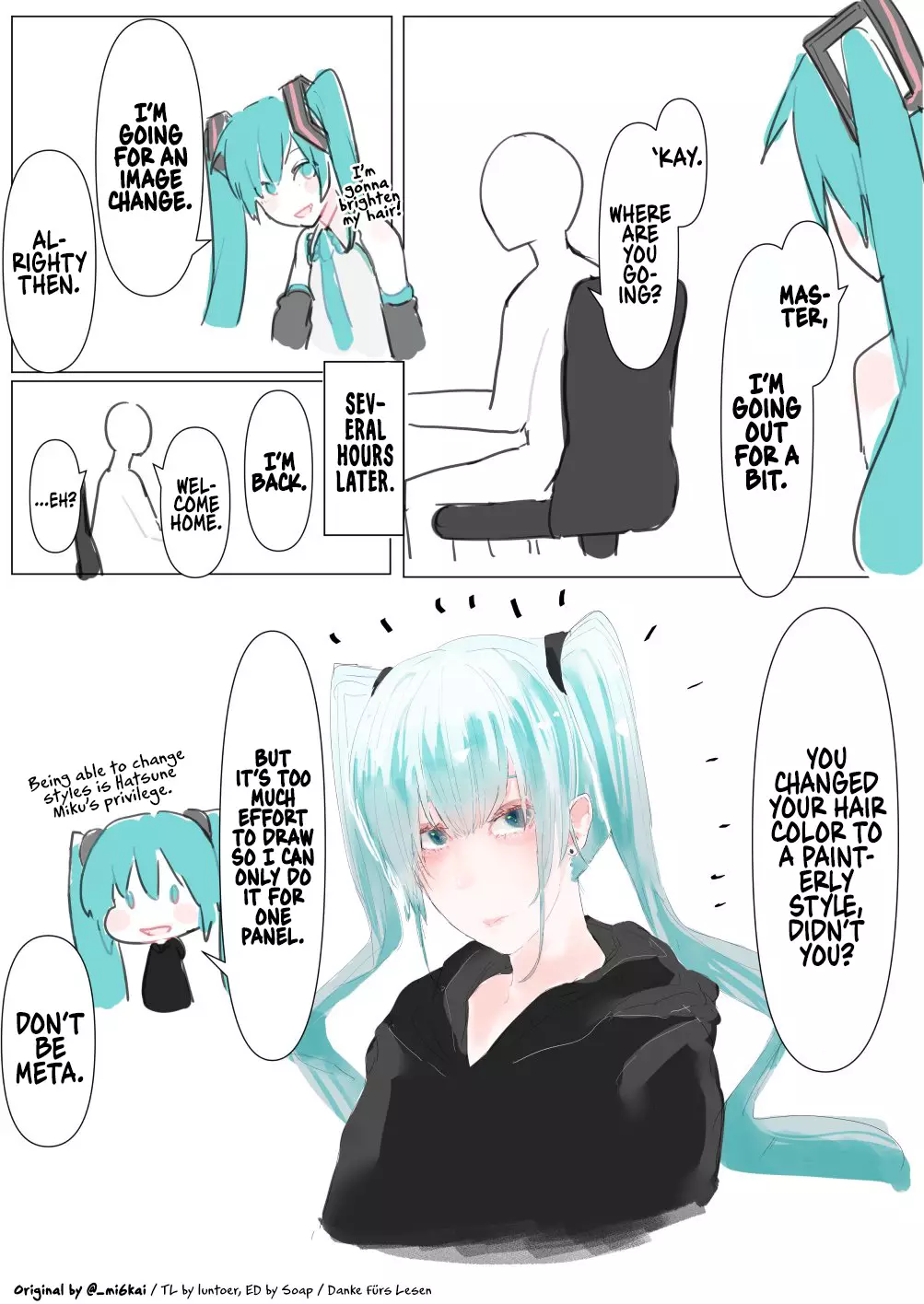 The Daily Life Of Master & Hatsune Miku - 43 page 1-efc9f5a5