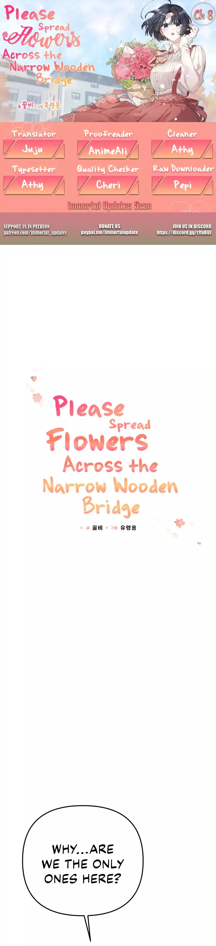 Please Spread Flowers Across The Narrow Wooden Bridge - 8 page 1-5f03aa75