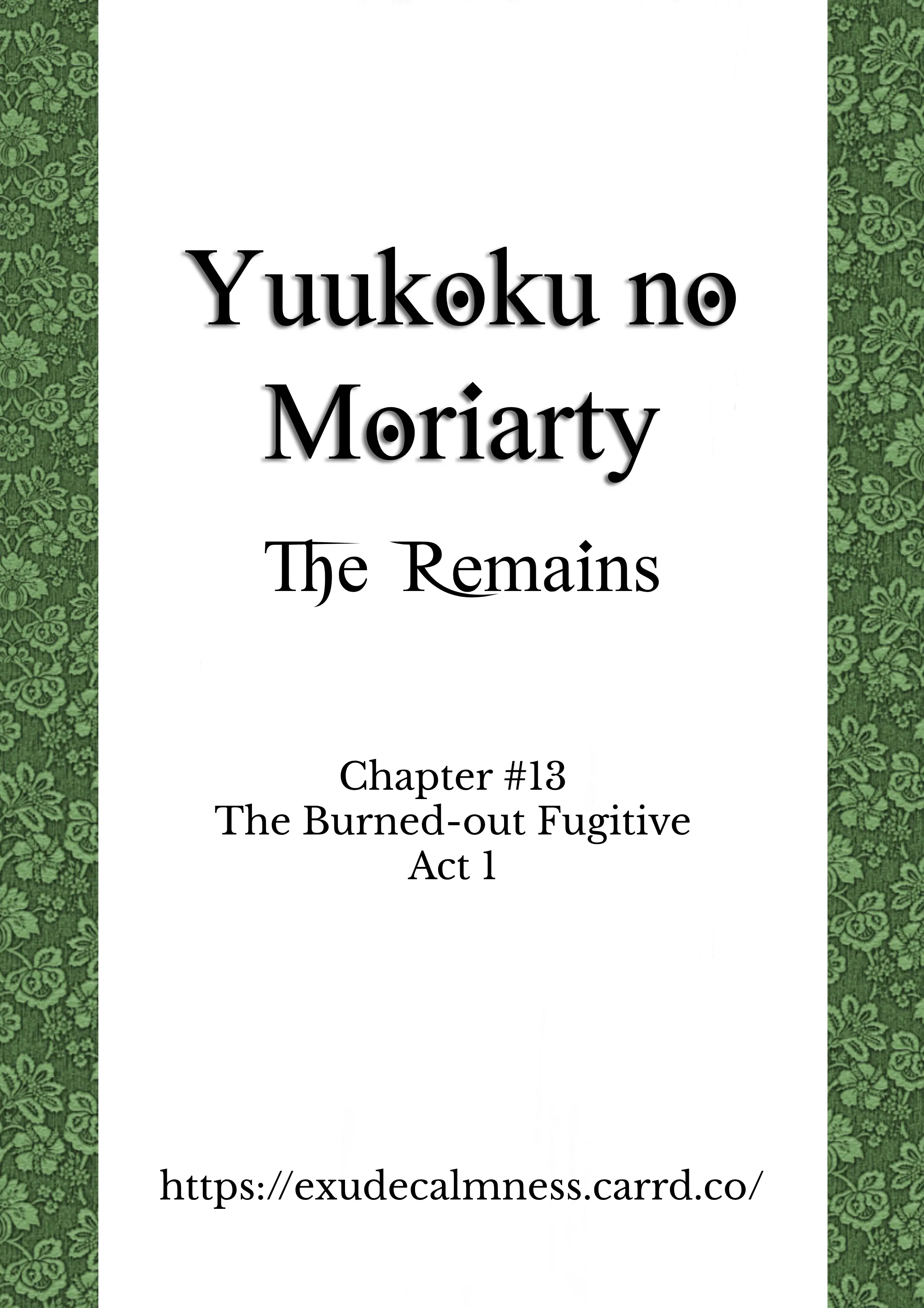 Yuukoku No Moriarty: The Remains - 13 page 1-2ae32a6a