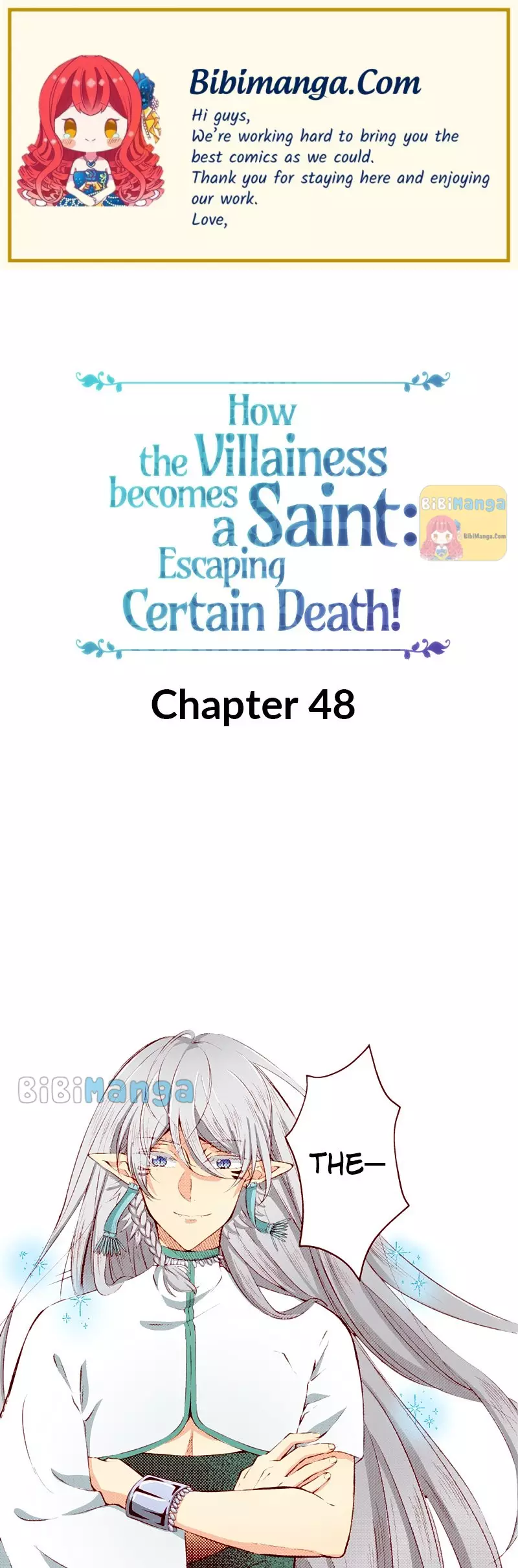 How The Villainess Becomes A Saint: Escaping Certain Death! - 48 page 1-fb2d0a6e